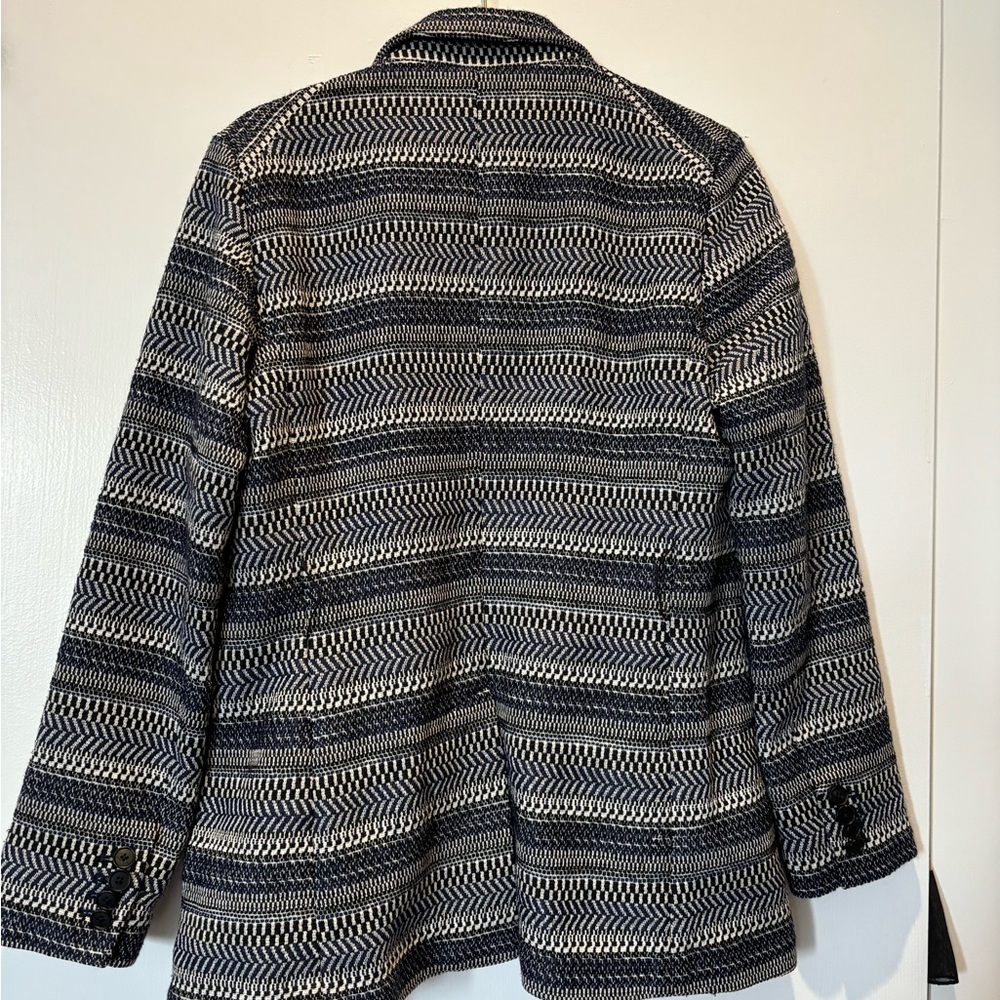 Veronica Beard Belted Patterned Jacket - Size 6 - image 4